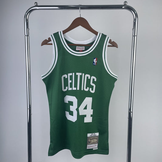 Retro SW Boston Celtics Green #34 PIERCE NBA Jerseys 2007/2008