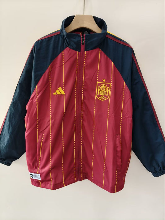 Spain Windbreaker Sets With Pants Red Football Jersey 2026/2027