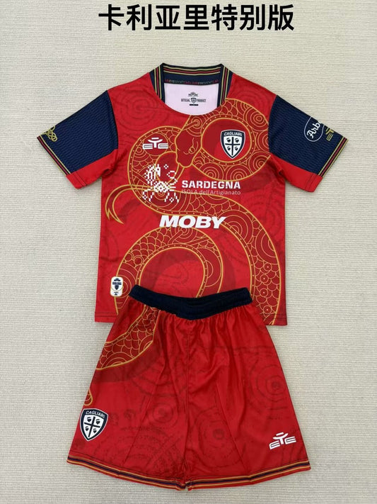 Cagliari Calcio Special Edition Fans Football Jersey Have Kids (16-2XL) 2024/2025