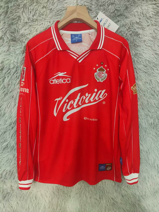 Retro Toluca Home Long Football Jersey 1999/2000