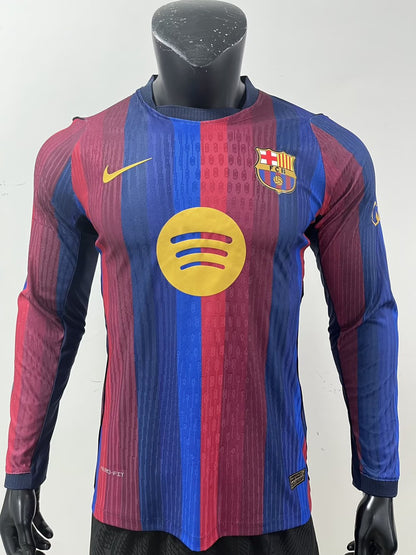 Barcelona Home Long Sleeve Player Football Jersey 2026/2027