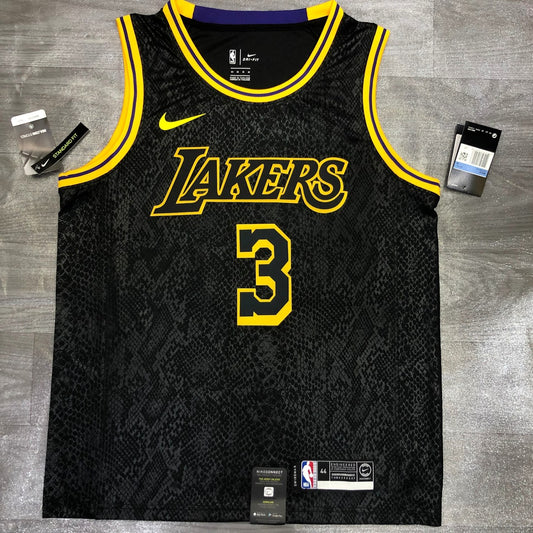 Los Angeles Lakers Black Mamba Great Snake Edition #3 DAVIS NBA Season Jerseys