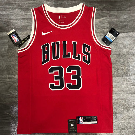 Chicago Bulls Red #33 PIPPEN NBA Season Jerseys