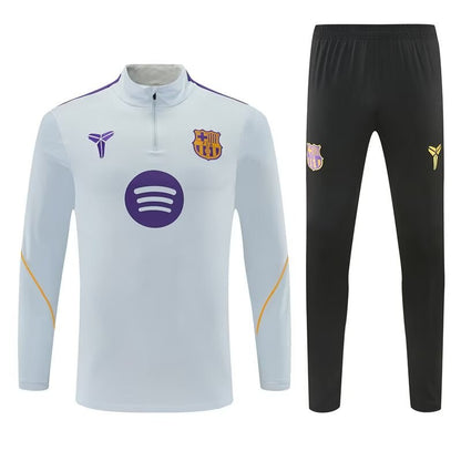 Barcelona Training Tracksuit Grey (16- 2XL Kids And Man ) Training Jersey 2026/2027