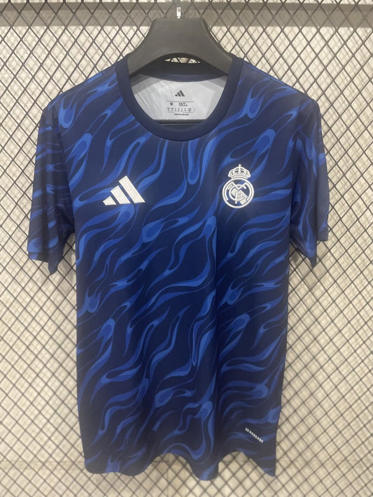 Real Madrid Pre-match Special Edition Blue Fans Football Jersey 2025/2026