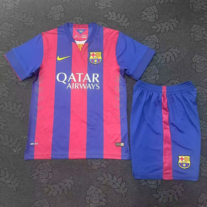 Retro Barcelona Home Kits Suit Football Jersey 2014/2015