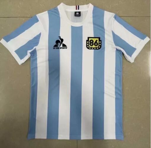 Retro Argentina Maradona Commemorative Edition Football Jersey 1986