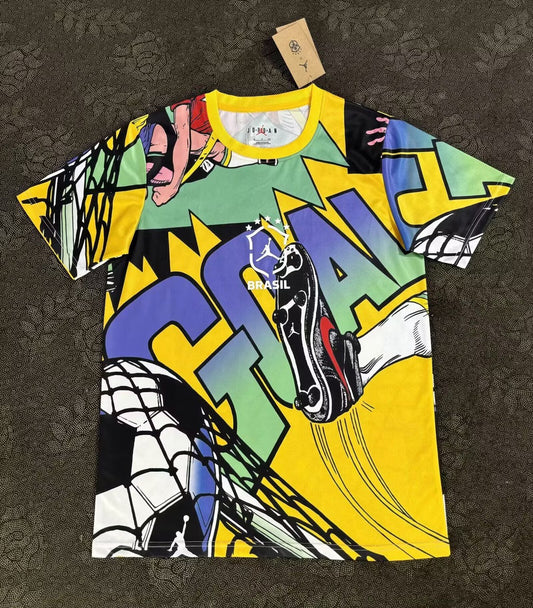 Brazil Anime Commemorative Special Edition Fans Football Jersey 2026/2027