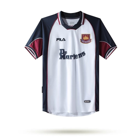 Retro West Ham Away Football Jersey 1999/2001