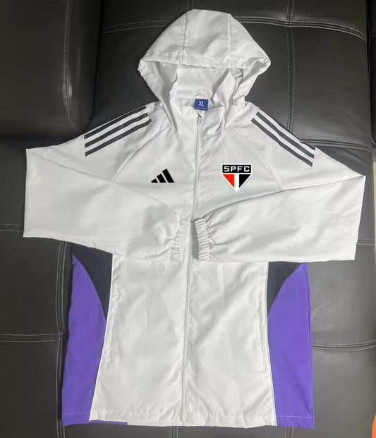 Sao Paulo Windbreaker White Football Jersey 2025/2026