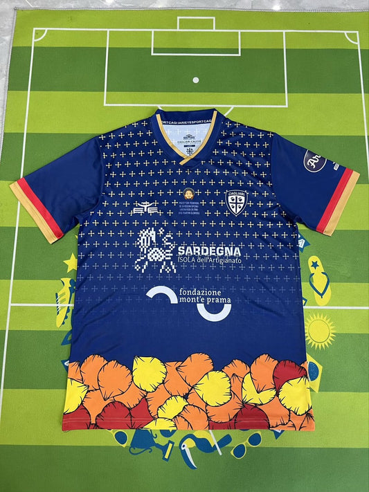 Cagliari Calcio Special Edition Fans Football Jersey Have Kids (16-2XL) 2024/2025