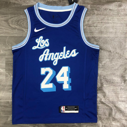Los Angeles Lakers Retro Kobe #24 BRYANT Blue NBA Season Jerseys 2021