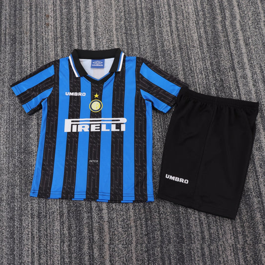 Retro Inter Milan Home Kids Football Jersey 1997/1998