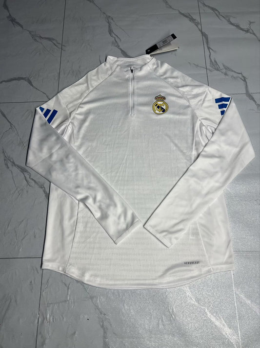 Real Madrid Training Tracksuit White 2025/2026