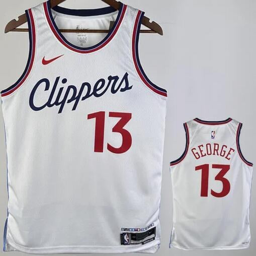 Clippers GEORGE #13 White NBA Jerseys 2024/2025