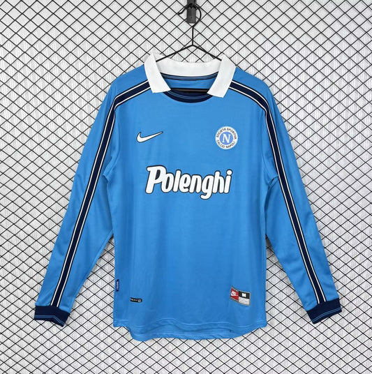 Retro Napoli Away Long Sleeve Football Jersey 1998
