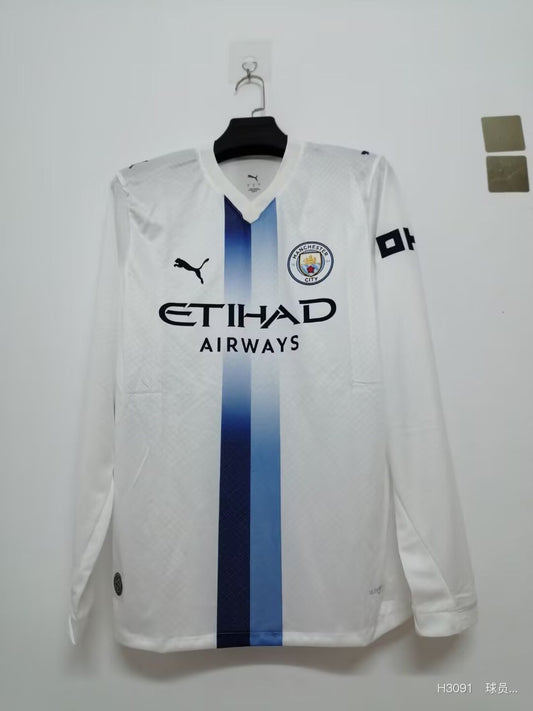 Manchester City Long Sleeve Away Player Football Jersey 2026/2027