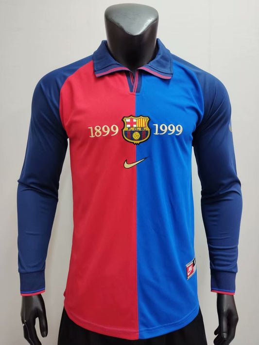 Retro Centennial Barcelona Long Edition Football Jersey 1899/1999