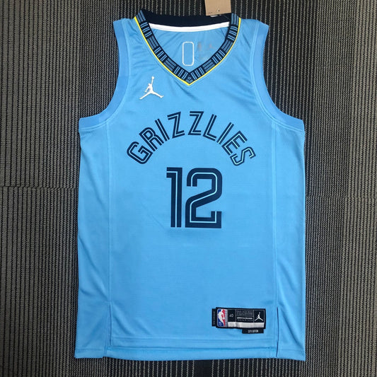 Memphis Grizzlies Blue #12 MORANT NBA Jerseys 75 Year