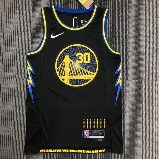 Golden State Warriors Black City Edition #2974 CURRY NBA Season Jerseys 2022