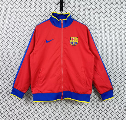 Retro Barcelona Windbreaker Red Football Jersey 2010/2011