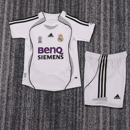 Retro Real Madrid Home Kids 2006-07