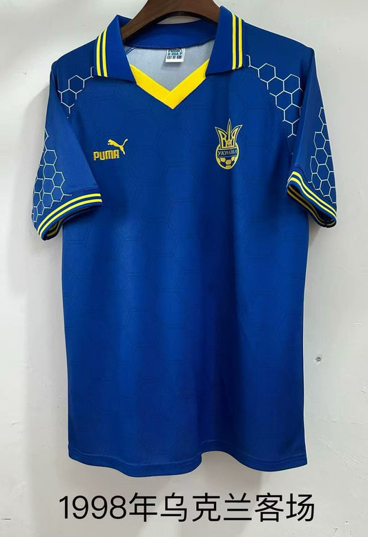 Ukraine Away Fans Football Jersey 1998