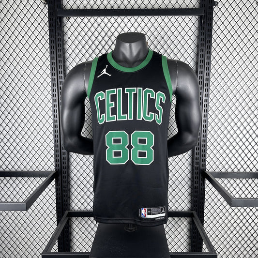 Retro Boston Celtics Black #88 QUETA NBA Jerseys 2023
