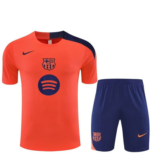 Barcelona Training Fans Kits Orange Football Jersey 2025/2026 (Kids And Man )