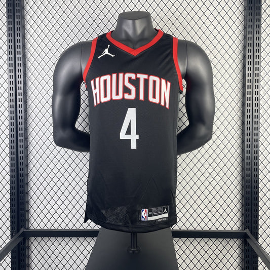 Houston Rockets Black #4 GREEN NBA Season Jerseys 2024