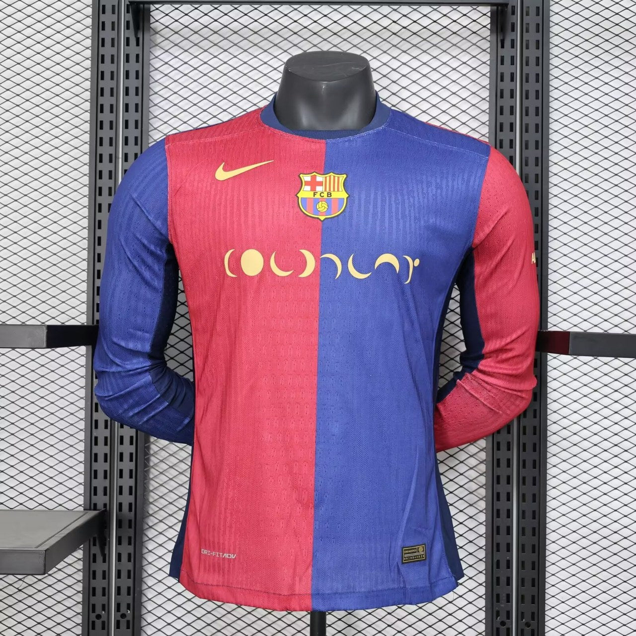 Barcelona Home Long Sleeve Player Football Jersey 2024/2025