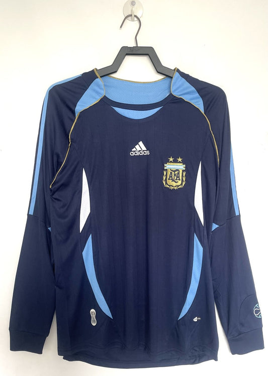 Retro Argentina Away Long Sleeve Football Jersey 2006