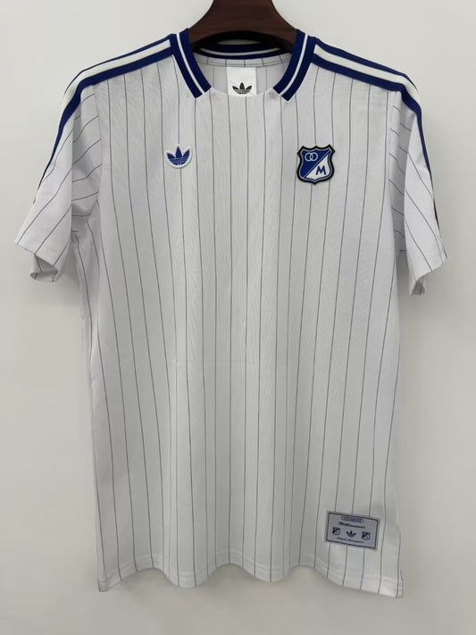 Millonarios T-shirt Retro Leisure White Football Jersey 2026/2027
