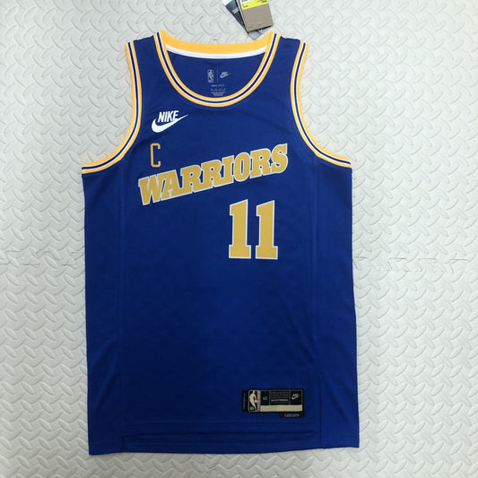 Golden State Warriors Blue Retro #11 THOMPSON NBA Season Jerseys 2024