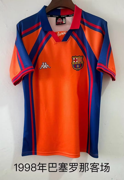 Retro Barcelona Away Football Jersey 1998