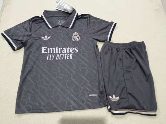 Real Madrid Third Away Kids Football Jersey 2024/2025