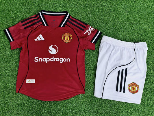 Manchester United Player Home Kids Football Jersey 2025/2026
