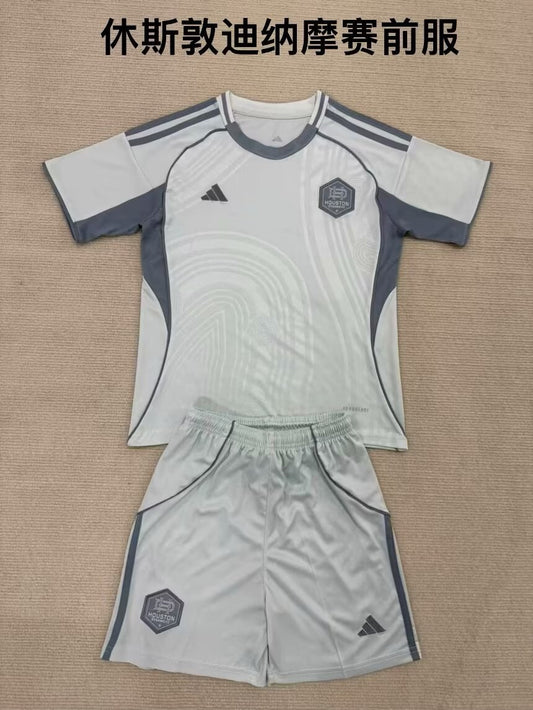 Houston Dynamo FC Pre Match Uniform Fans Kits Football Jersey 2025/2026 (Kids And Man )