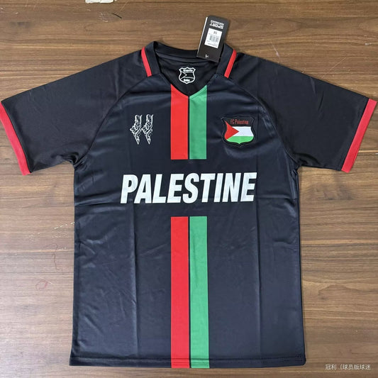 Palestino Black English Edition Fans Football Jersey 2026/2027