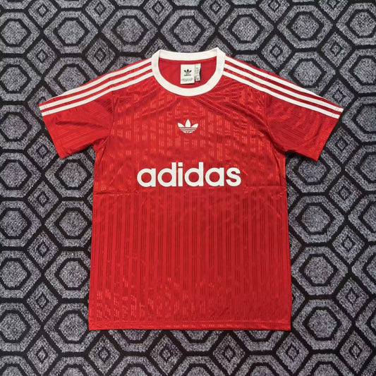 Adidas Clover T-shirt Red Football Jersey 2025/2026
