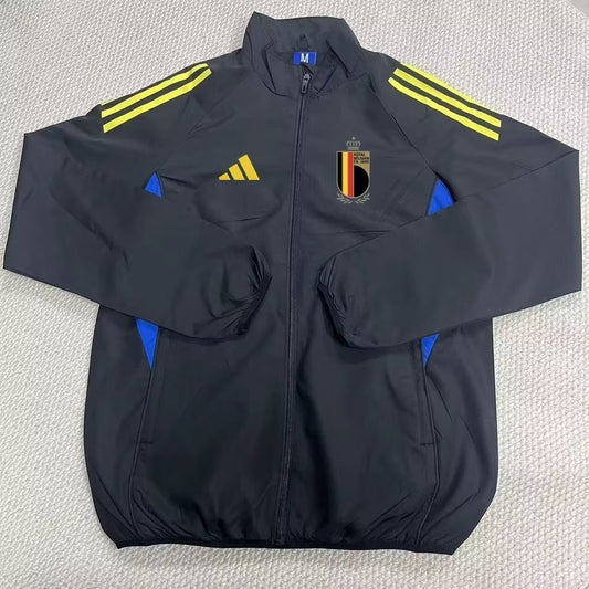 Belgium Windbreaker Black Football Jersey 2025/2026