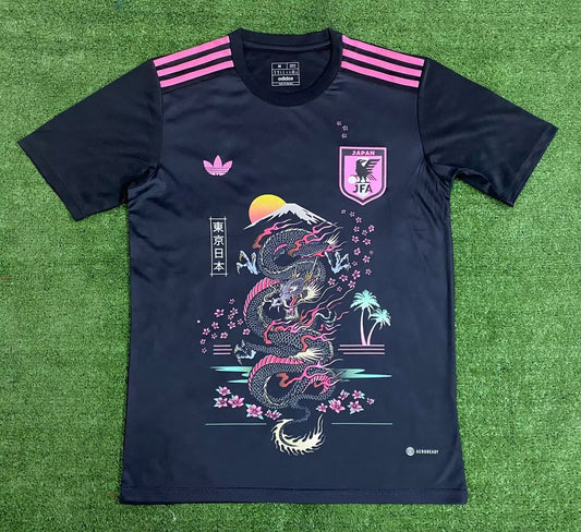 Japan Black Training Fans Football Jersey 2023/2024