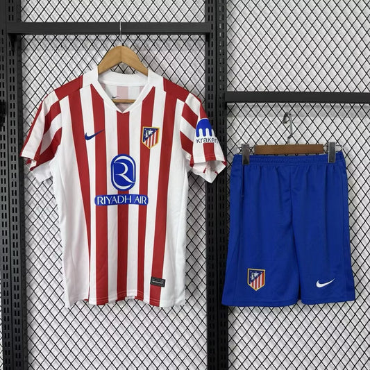 Atletico Madrid Home With Pants Sets Fans Football Jersey 2025/2026