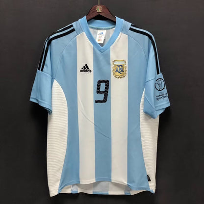 Retro Argentina Home Football Jersey 2002
