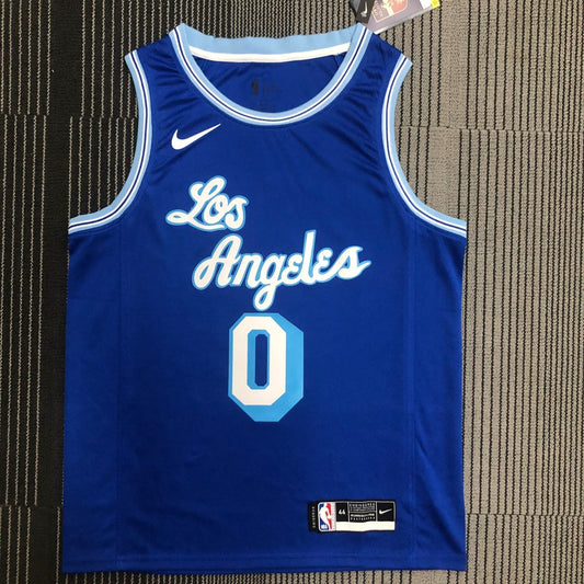 Retro Los Angeles Lakers Blue #0 WESTBROOK NBA Season Jerseys 2021