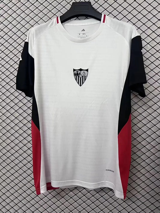 Sevilla White Training Fans Football Jersey 2025/2026
