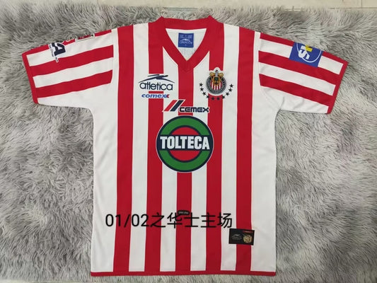 Retro Chivas Home Fans Football Jersey 2001/2002