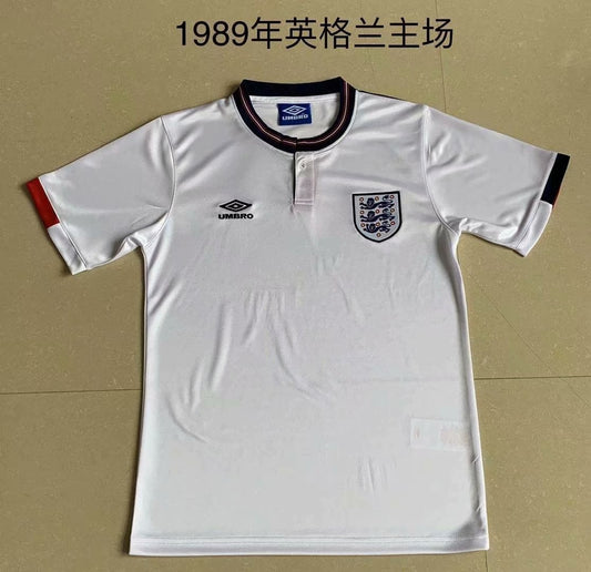 Retro England Home Football Jersey 1989