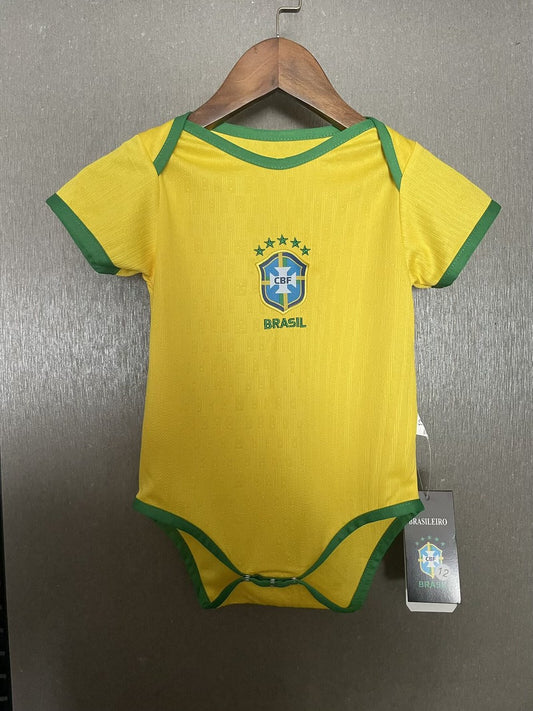 Brazil Home Baby Football Jersey 2025/2026