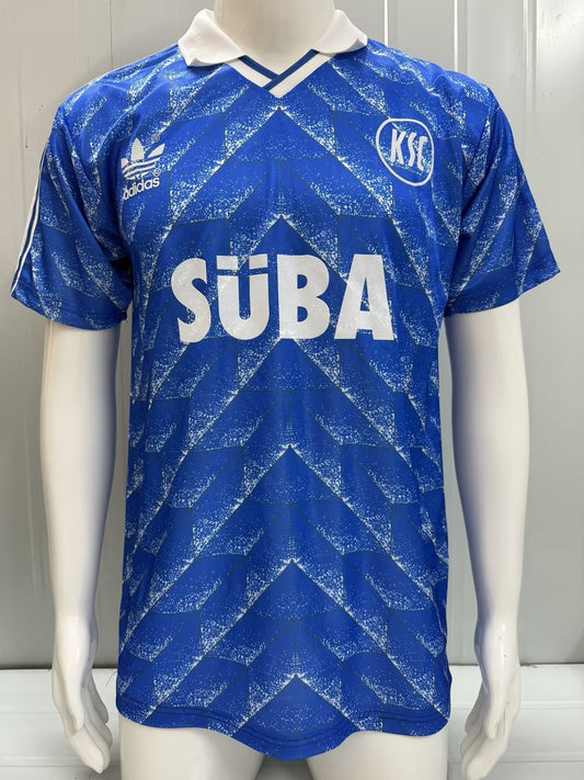 Retro Karlsruher Home Fans Football Jersey 1989/1990